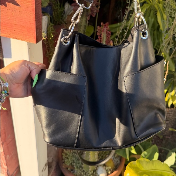 Steve Madden Black Studded Shoulder Bag - Picture 11 of 11